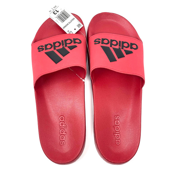 *Rare* Adidas Adilette Shower Slides Mens 13 Sports Sandals Slippers EE7039 Red - Picture 5 of 9